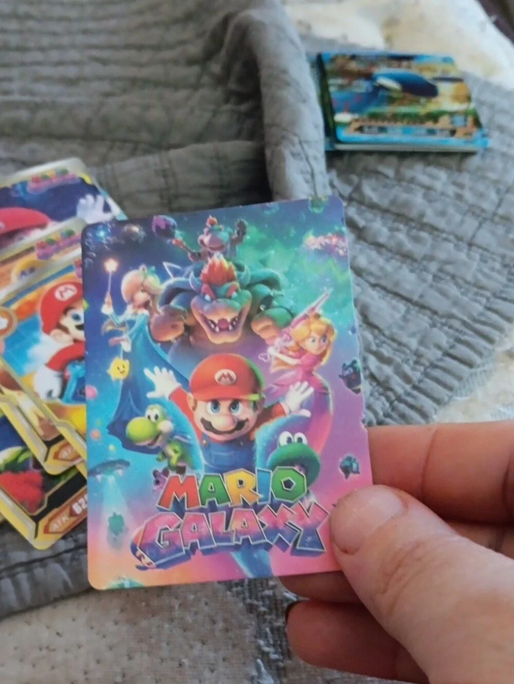 Nintendo Mario Galaxy Toad Trading Card – Red, White, Green, Yellow